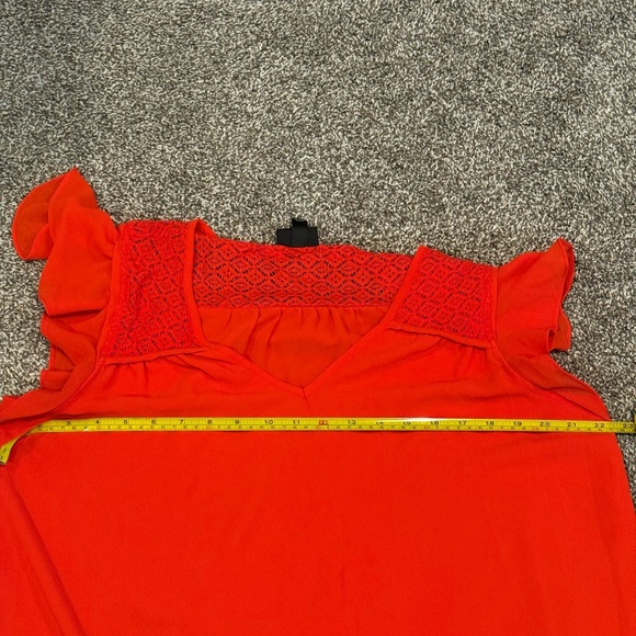 Mossimo bright coral red top - Picture 5 of 6